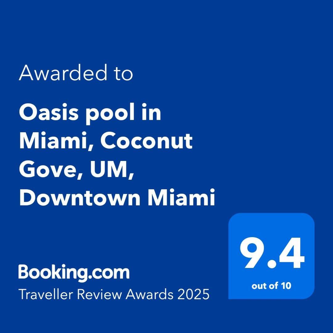 Oasis Pool In Miami, Coconut Gove, Um, Downtown * Miami